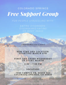 Colorado Springs Support Group @ 7035 Campus Dr. Suite 903, Colorado Springs, CO 80920