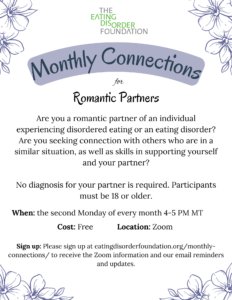 Monthly Connections - Romantic Partners @ Virtual