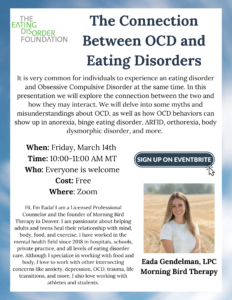 The Connection Between OCD and Eating Disorders @ Virtual